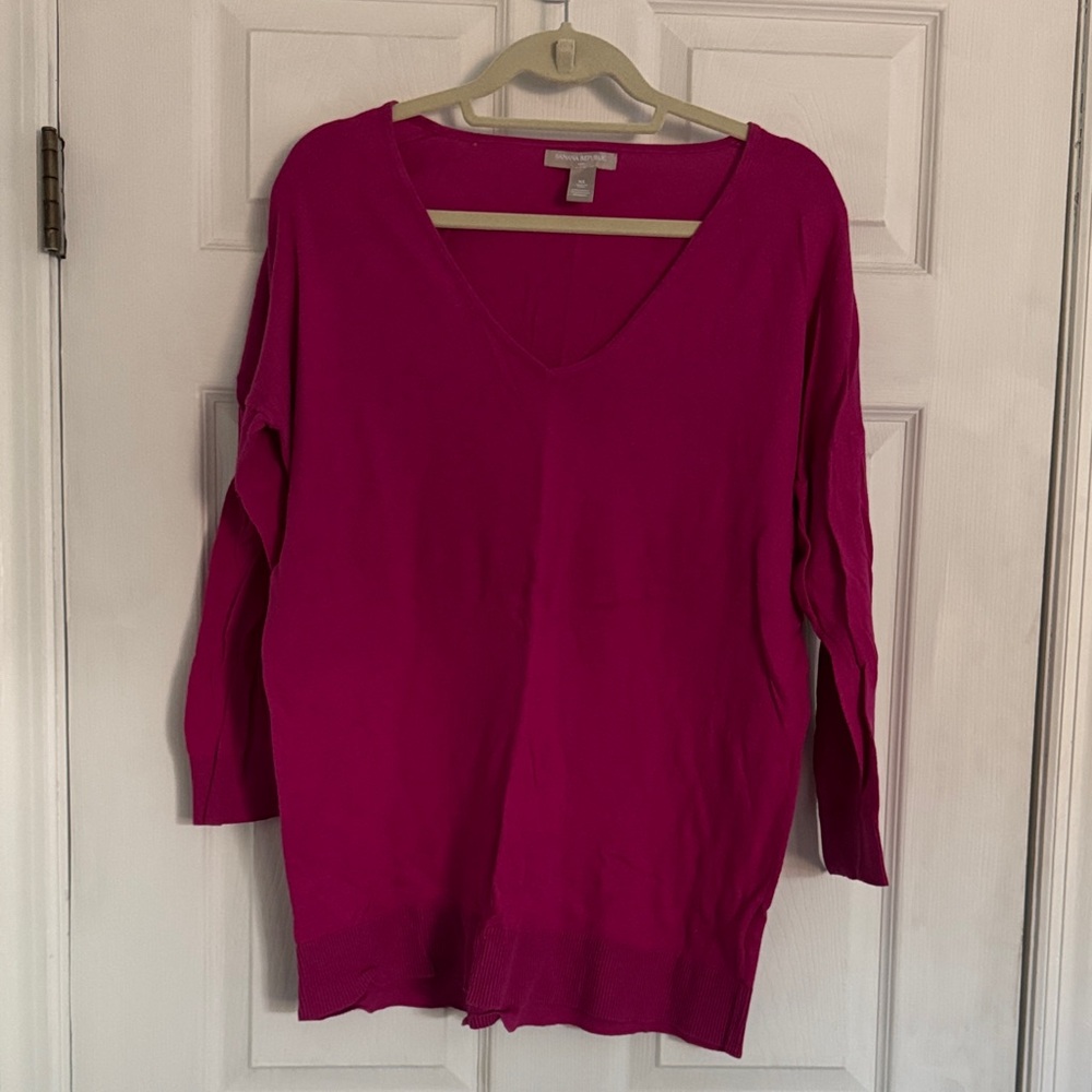 Banana Republic Fuchsia Knit Top